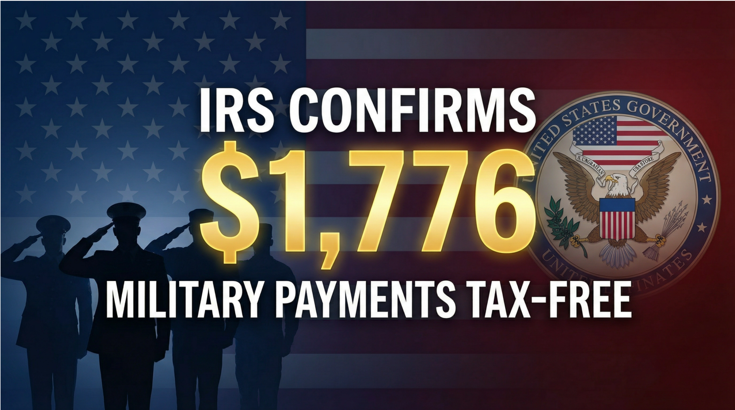 IRS Confirms $1,776 Military Payments Will Not Be Taxed